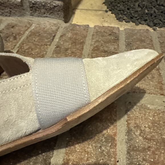 Rag And Bone New York Cream Suede Loafers Shoes Womens 39.5 Slip On Flats - Picture 6 of 16